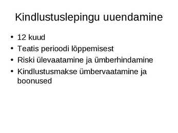 Kindlustusleping #17