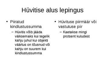 Kindlustusleping #21