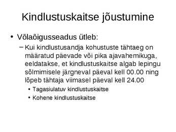Kindlustusleping #10