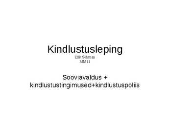 Kindlustusleping
