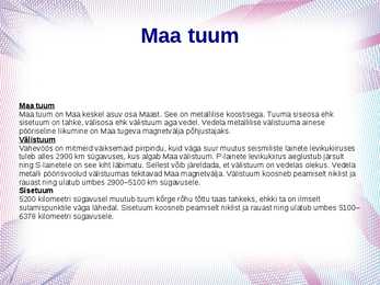 Füüsika slideshow - Maa #5
