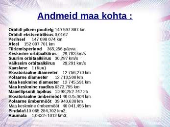Füüsika slideshow - Maa #6