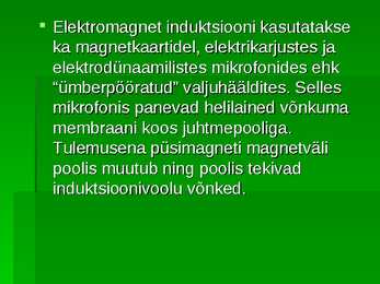 Lenzi reegel Induktsiooniseaduste rakendusi #8