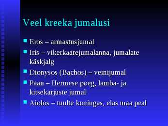 AntiikmütoloogiaKreeka ja rooma jumalad #12