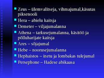 AntiikmütoloogiaKreeka ja rooma jumalad #5
