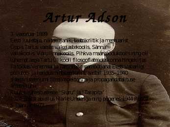Artur Adson ja Marie Under-elulugu ja luule #5