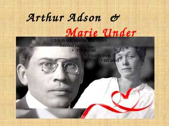 Artur Adson ja Marie Under-elulugu ja luule