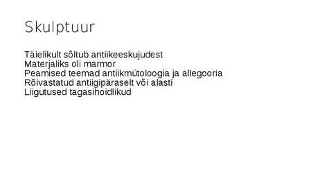 Klassitsism kunstis #9