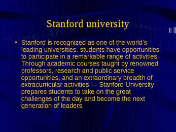 Stanford university #2