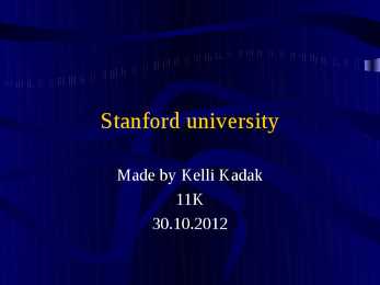 Stanford university
