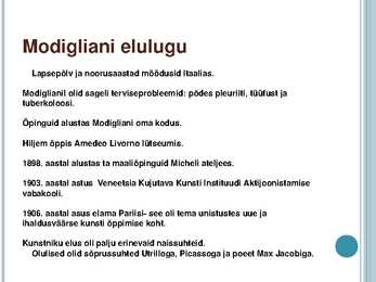 AMEDEO MODIGLIANI #3