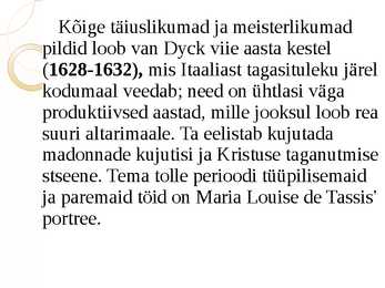 Anthony van Dyck esitlus #13