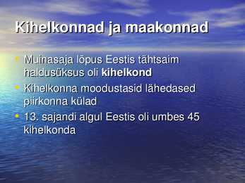 Eestlased muinasaja lõpul #10