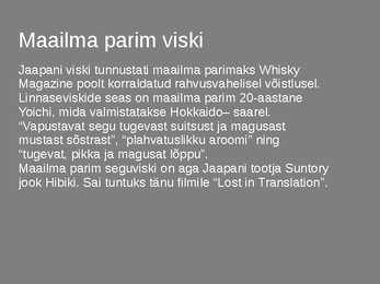 Jaapani viski #5