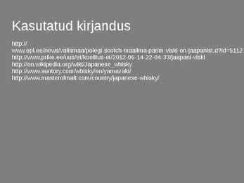 Jaapani viski #10