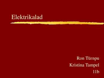 Elektrikalad
