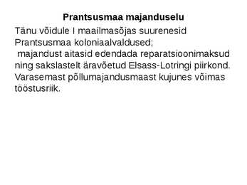 Suurbritannia ja Prantsusmaa kahe maailmasõja vahel #5