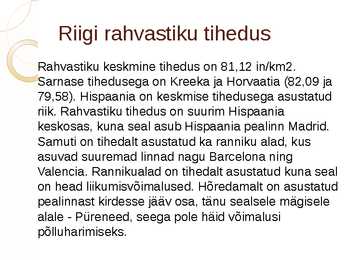 Hispaania rahvastikupoliitika #3