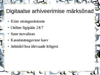 Digitaalarhiivindus #5