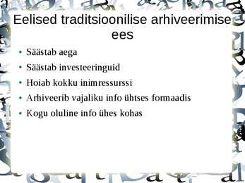 Digitaalarhiivindus #6