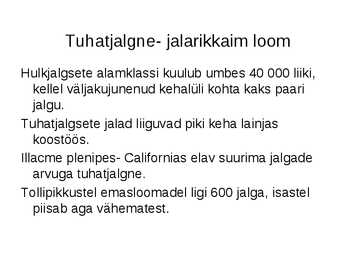 Loomad- mutt-tuhatjalgne-pimekala #5