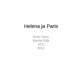 Paris ja Helena