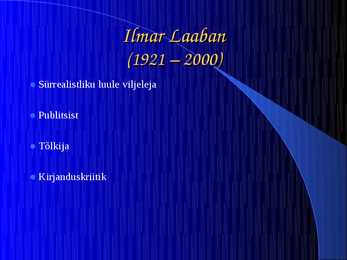 Ilmar Laaban #2