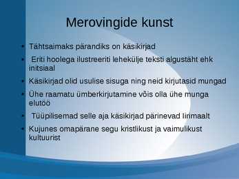 Merovingide kunst #2
