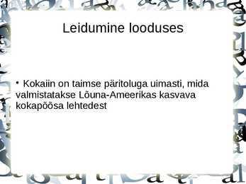 Kokaiini mõju inimesele-kõik kokaiini kohta #5
