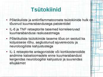 KUUMARABANDUSE PATOFÜSIOLOOGIA #12