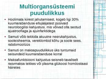 KUUMARABANDUSE PATOFÜSIOLOOGIA #13
