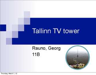 Tallinn TV tower