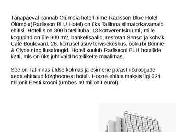 Hotell Olüpmia ajalugu läbi aastakümnete #6