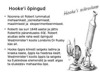 Robert Hooke - Slaidi töö #3