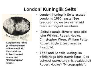 Robert Hooke - Slaidi töö #5