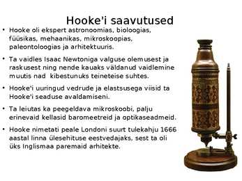 Robert Hooke - Slaidi töö #6