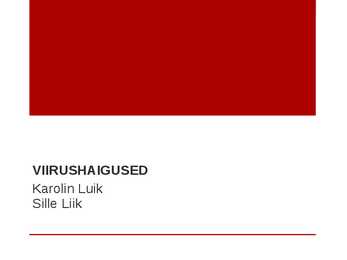 VIIRUSHAIGUSED