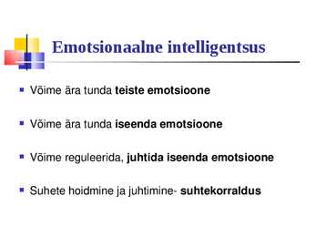 Üldpsüholoogia - Emotsioonid #11