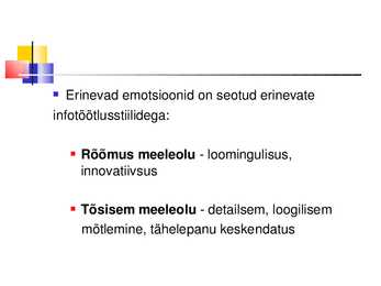 Üldpsüholoogia - Emotsioonid #14