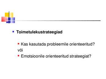 Üldpsüholoogia - Emotsioonid #17