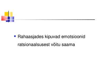 Üldpsüholoogia - Emotsioonid #19