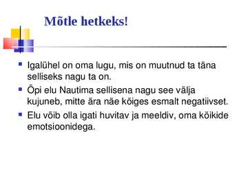 Üldpsüholoogia - Emotsioonid #20