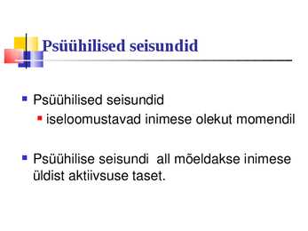 Üldpsüholoogia - Emotsioonid #21