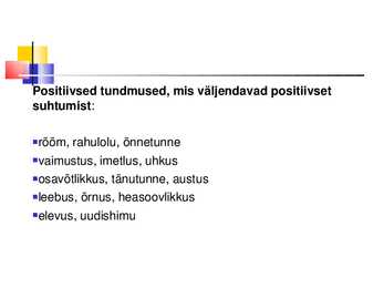 Üldpsüholoogia - Emotsioonid #5