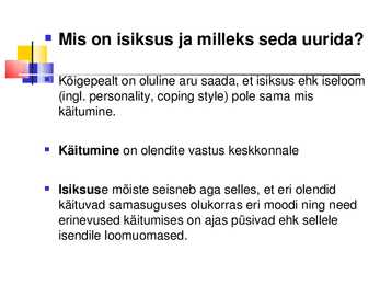 Üldpsüholoogia - Emotsioonid #42