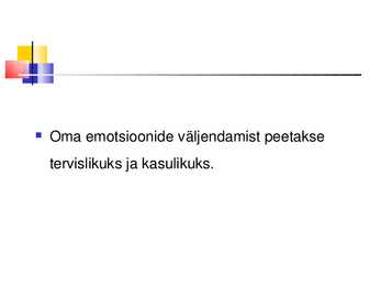 Üldpsüholoogia - Emotsioonid #10