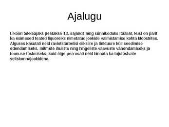 Liköörid #3