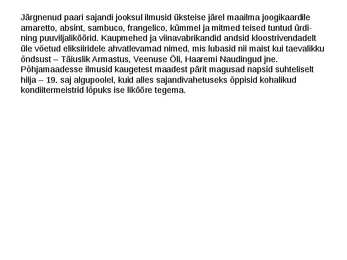Liköörid #5