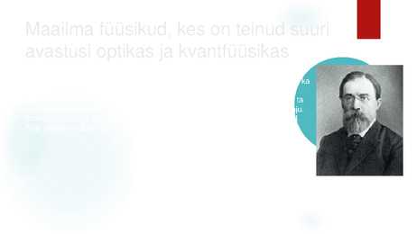 Füüsika areng ja teadlased #10