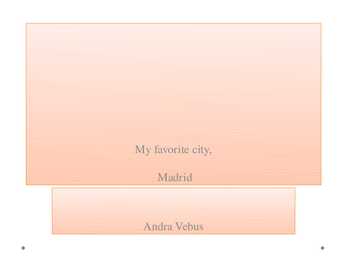 My favorite city-Madrid